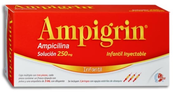 AMPIGRIN INFANTIL 250MG C/3 AMPULAS