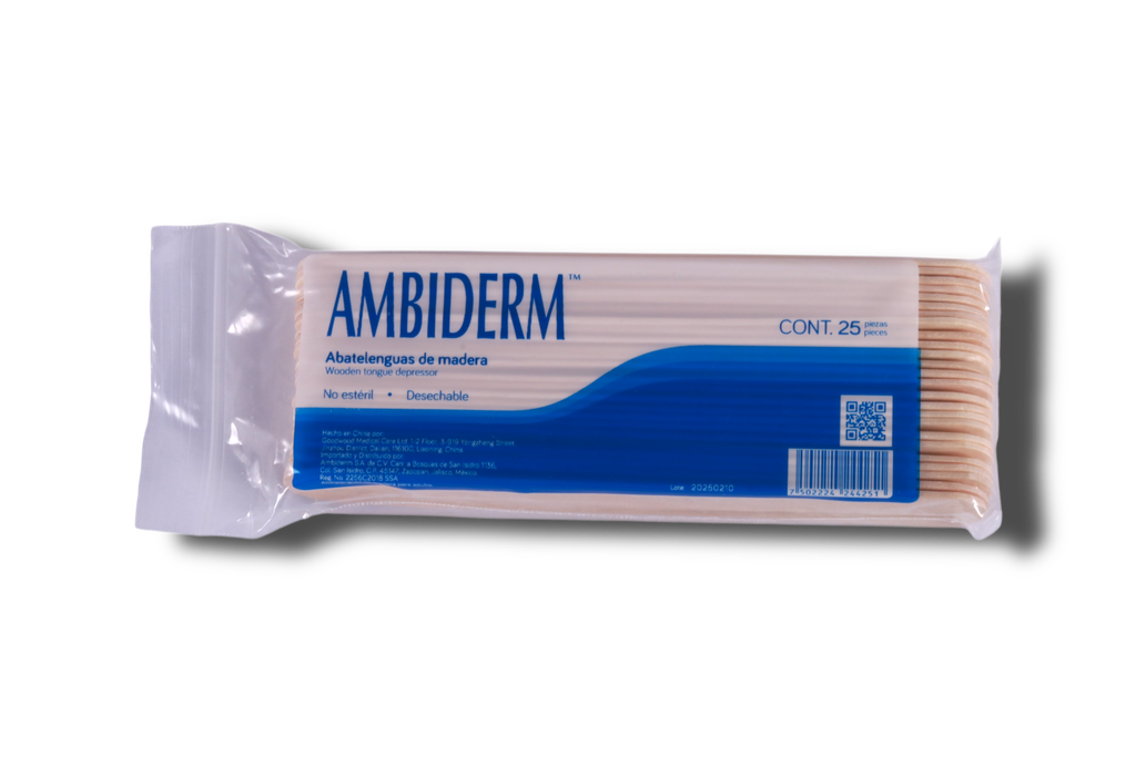 ABATELENGUAS C/25 PIEZAS AMBIDERM