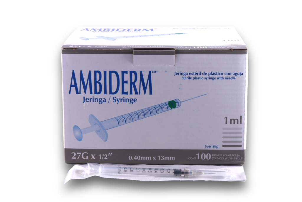 JERINGA INSULINA 1ML 27GX13MM AMBIDERM*