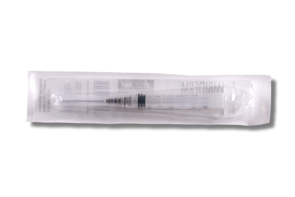 JERINGA 3ML NEGRA AMBIDERM 22GX32MM