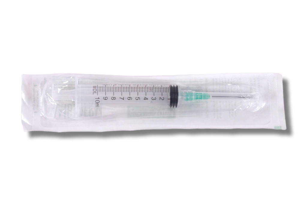 JERINGA 10ML VERDE 21GX32MM AMBIDERM