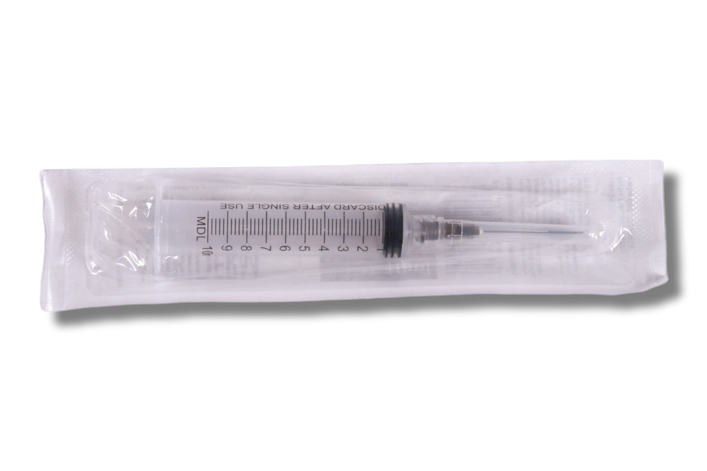 JERINGA 10ML NEGRA 22G X 32 MM AMBIDERM