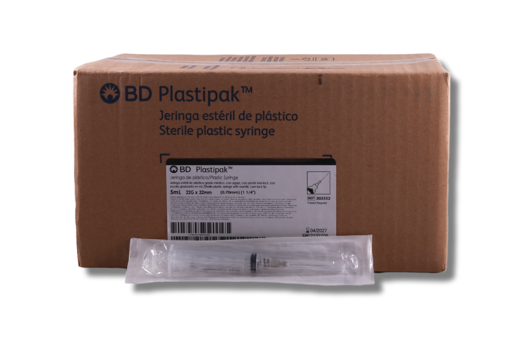 JERINGA 5ML NEGRA BD PLASTIPAK