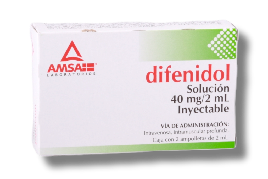 DIFENIDOL AMSA 40MG INYEC C/2 AMPOLLETAS