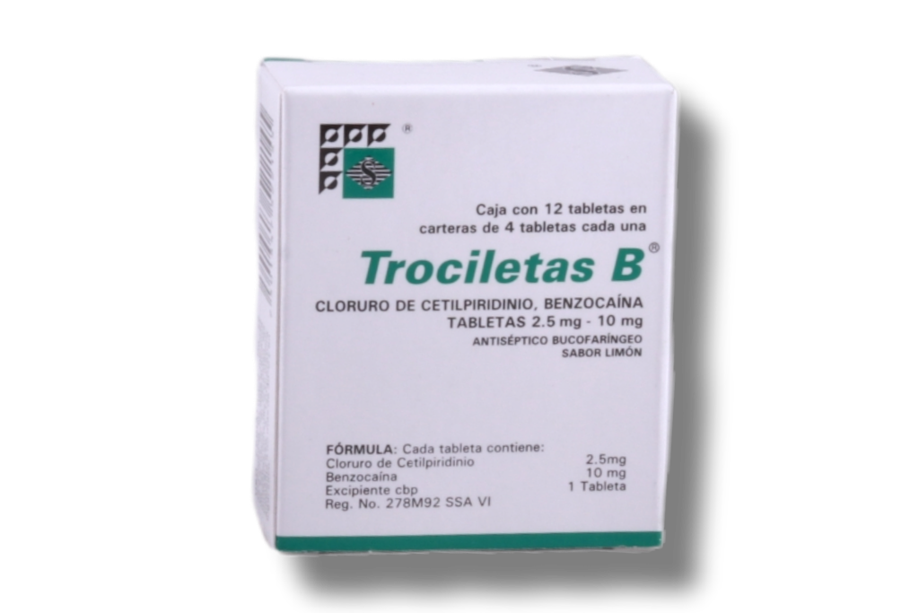 TROCILETAS B LIMON C/12 TABLETAS