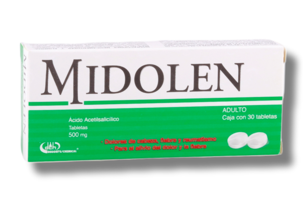 MIDOLEN ADULTO 500MG C/30 TABLETAS