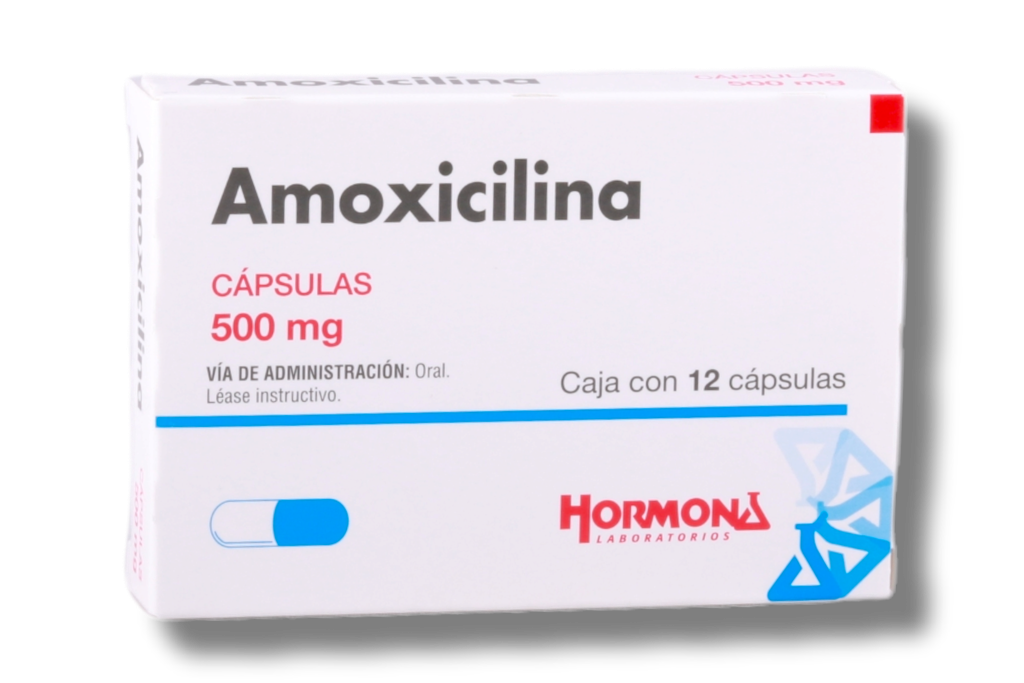 AMOXICILINA 500MG C/12 CAPSULAS HORMONA