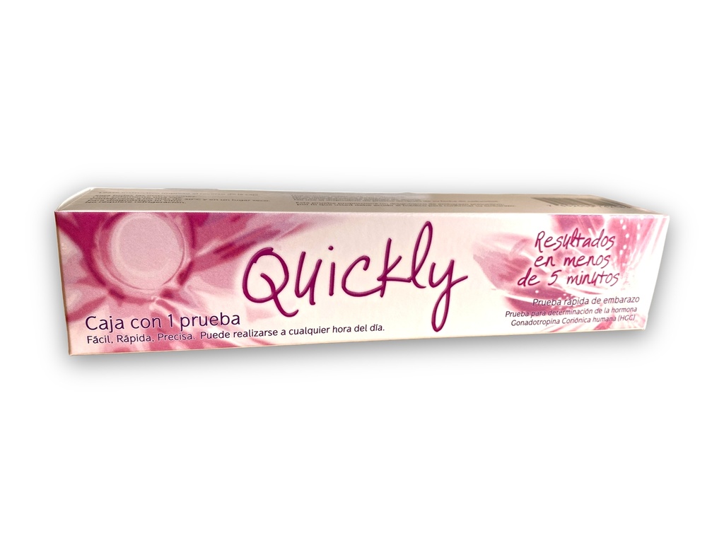 QUICKLY PRUEBA DE EMBARAZO PLUMA 1PZA
