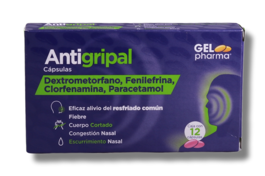 ANTIGRIPAL GELPHARMA C/12 CAPS. 15/5/2