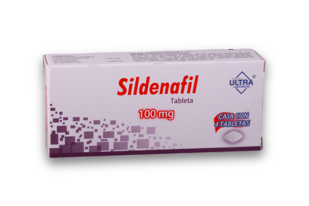 SILDENAFIL ULTRA 100MG C/4 TABLETAS