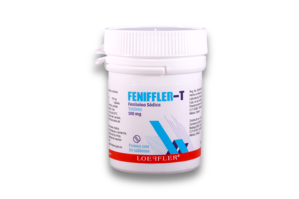 FENITOINA SODICA 100MG C/50 TABLETAS