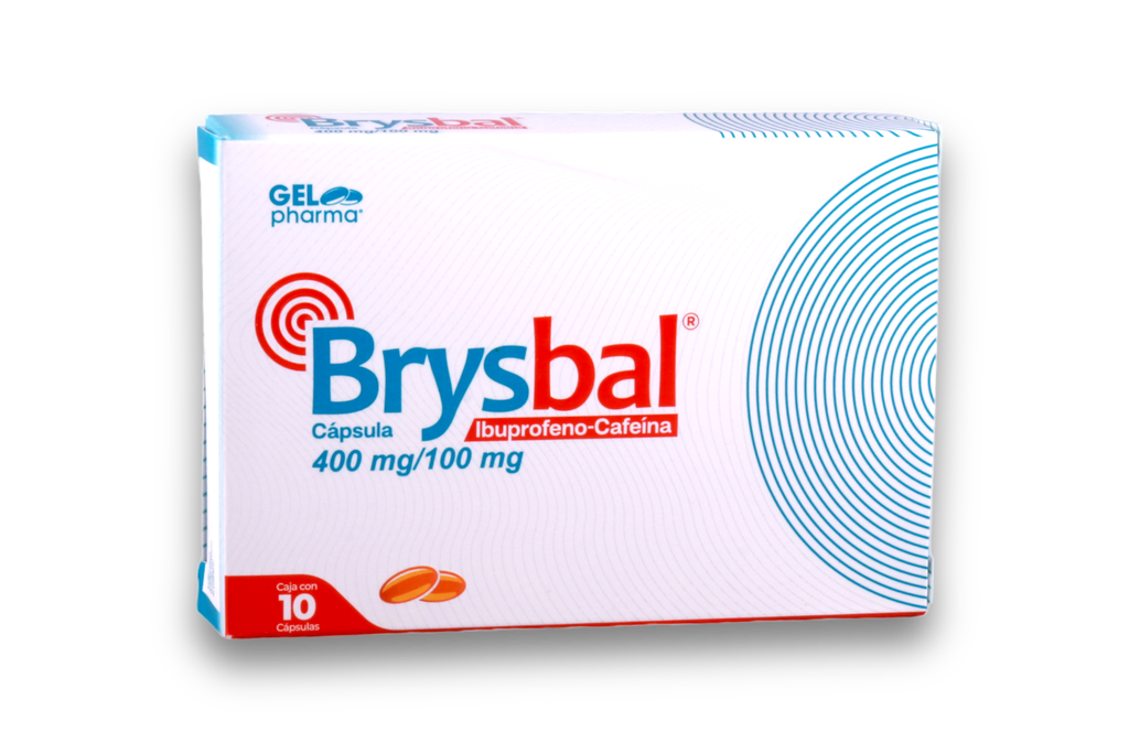 IBUPROFENO/CAFEINA CAPSULAS C/10 BRYSBAL