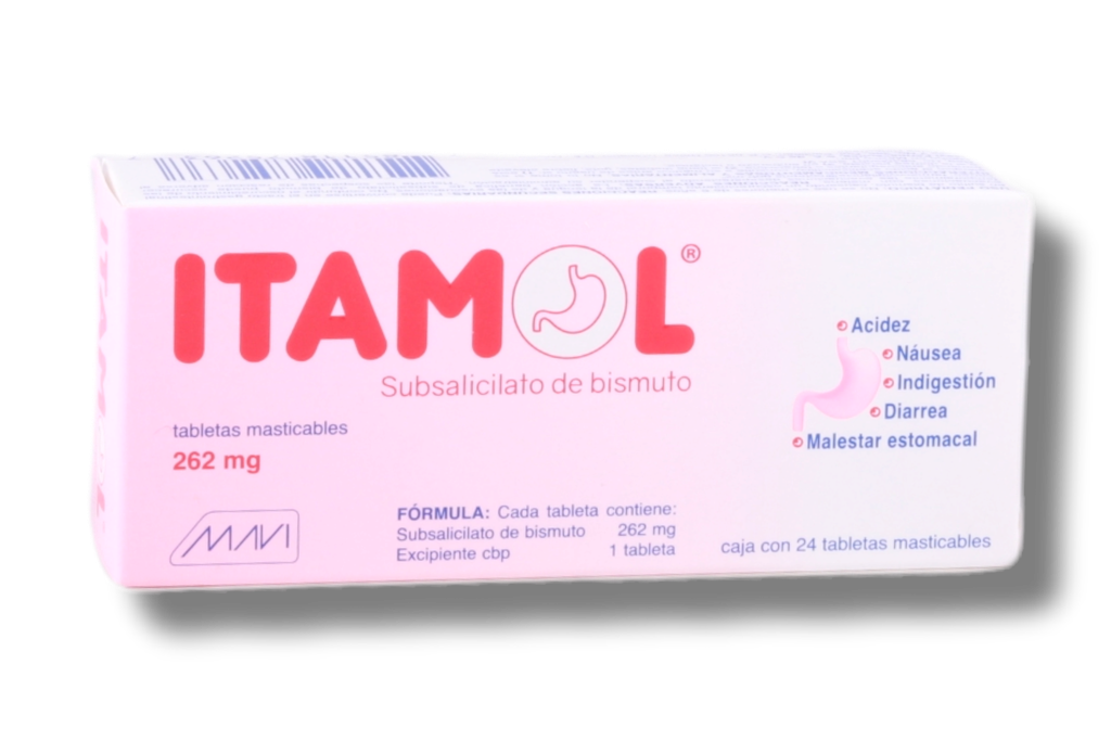 ITAMOL 262MG C/24 TABLETAS MASTICABLES
