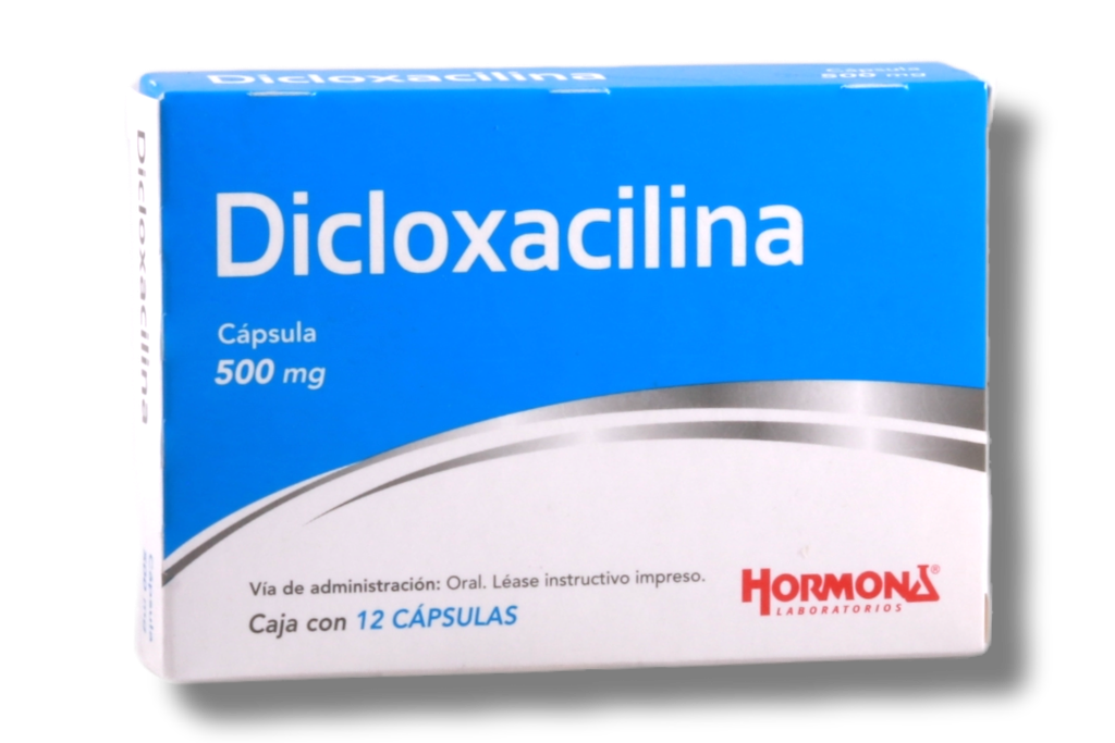DICLOXACILINA HORMONA 500 MG C/12 CAPS
