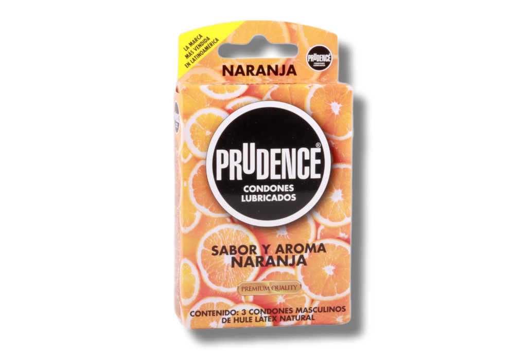 PRUDENCE NARANJA C/3 CONDONES