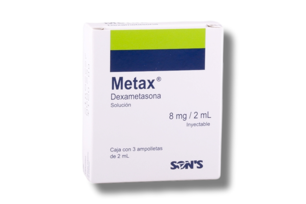 METAX SOL INY C/3 AMPULAS 8 MG