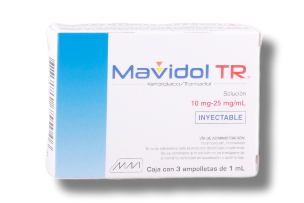 MAVIDOL TR 10MG/25MG C/3 AMPOLLETAS