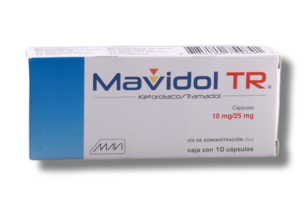 MAVIDOL TR 10MG/25MG C/10 CAPSULAS