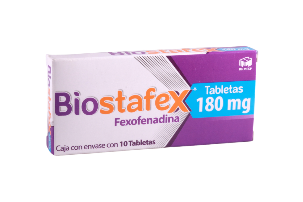 BIOSTAFEX 180MG C/10 TABLETAS