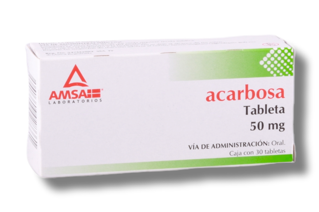 ACARBOSA 50MG AMSA C/30 TABLETAS