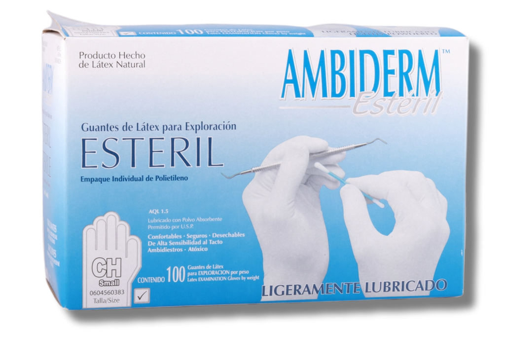 GUANTES AMBIDERM ESTERIL CHICO C/100