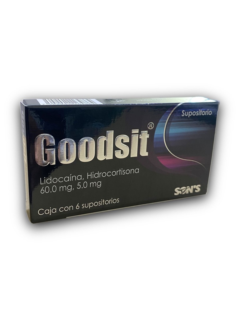 GOODSIT 60MG/5MG C/6 SUPOSITORIOS