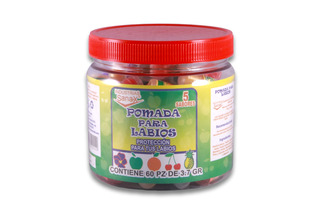 POMADA PARA LABIOS C/60 PIEZAS SANAX