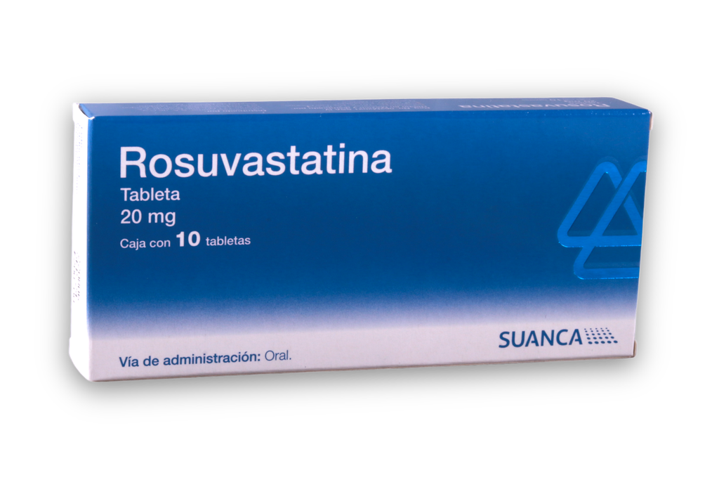 ROUVASTATINA 20MG C/10 TABLETAS SUANCA
