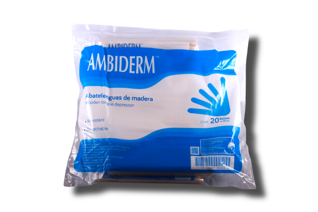 ABATELENGUAS C/500 AMBIDERM (20 PAQUETES C/25)