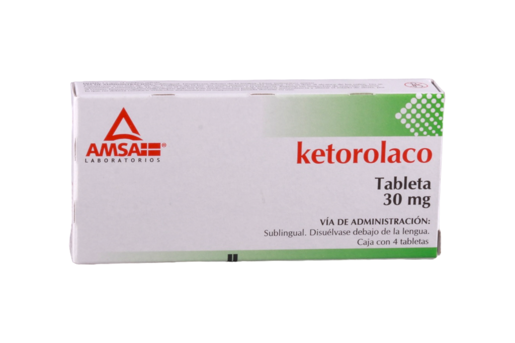 KETOROLACO 30MG C/4 TABLETAS AMSA