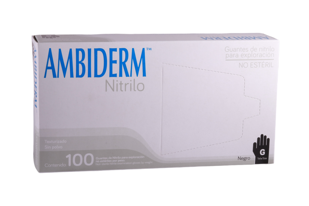 GUANTE AMBIDERM NITRILO  GRANDE C/100