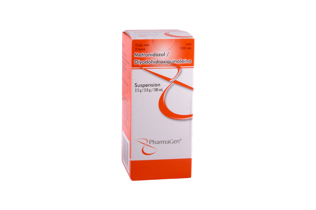 METRONIDAZOL , DIYODOHIDROXIQUINOLEINA 120ML SUSP PHARMAGEN