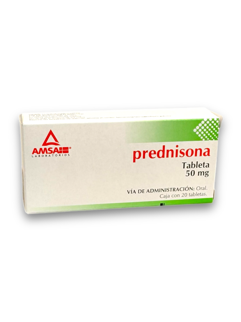 PREDNISONA 50MG C/20 TABLETAS AMSA
