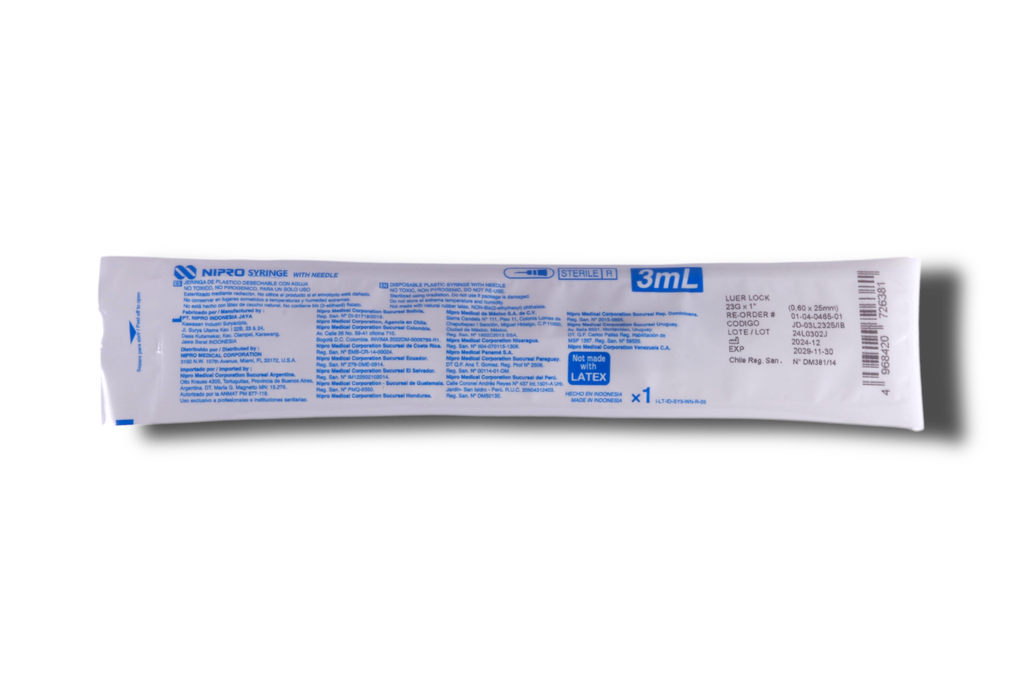 JERINGA 3ML 23GX25MM NIPRO