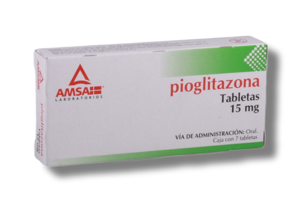 PIOGLITAZONA 15MG C/7 TABLETAS