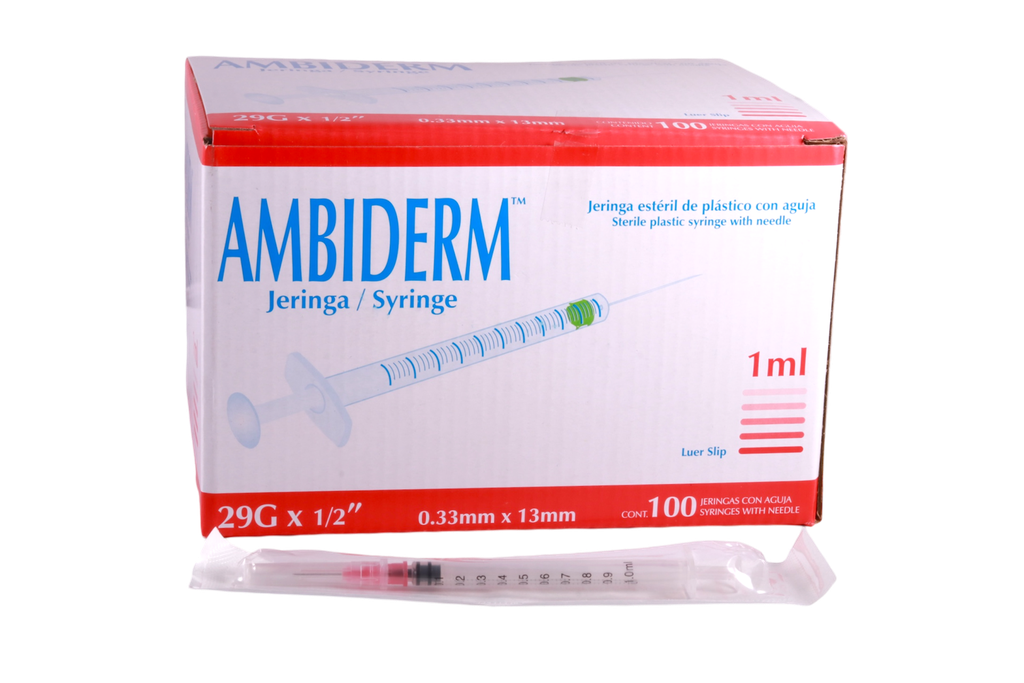 JERINGA INSULINA 1ML 29GX13MM AMBIDERM*