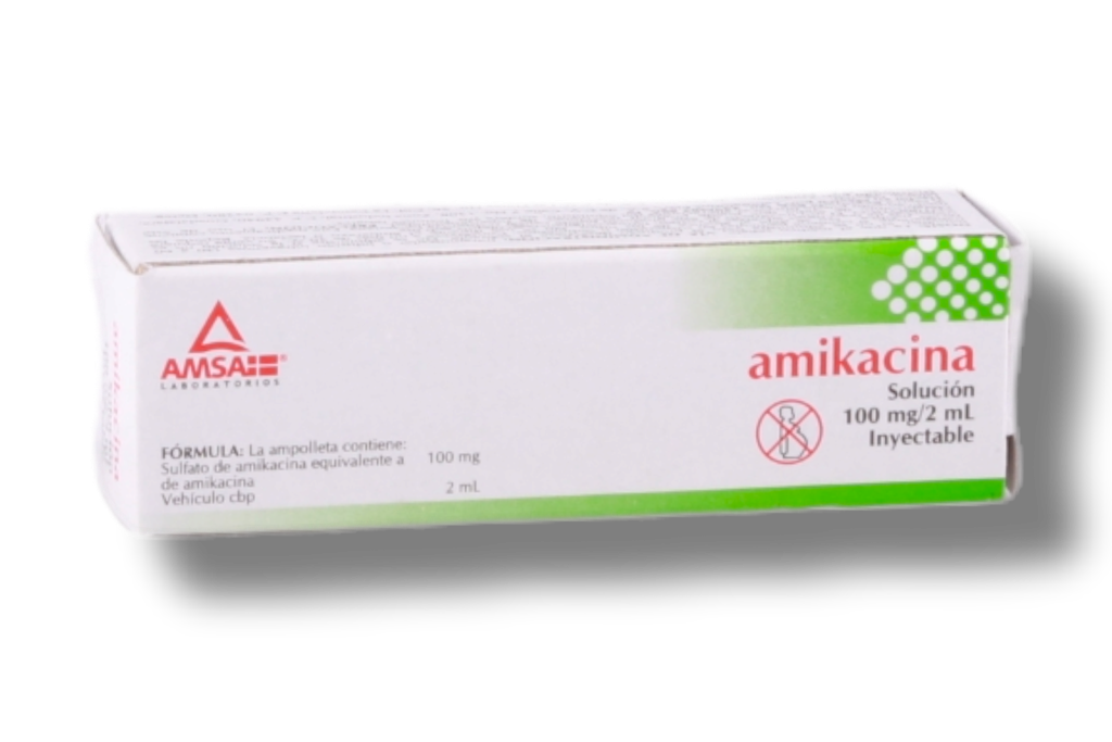 AMIKACINA  100MG C/1 AMPOLLETA AMSA