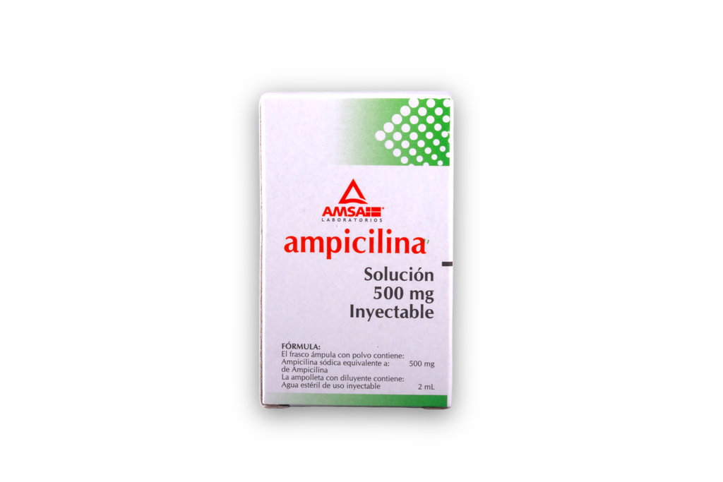 AMPICILINA AMSA 500MG INYECTABLE