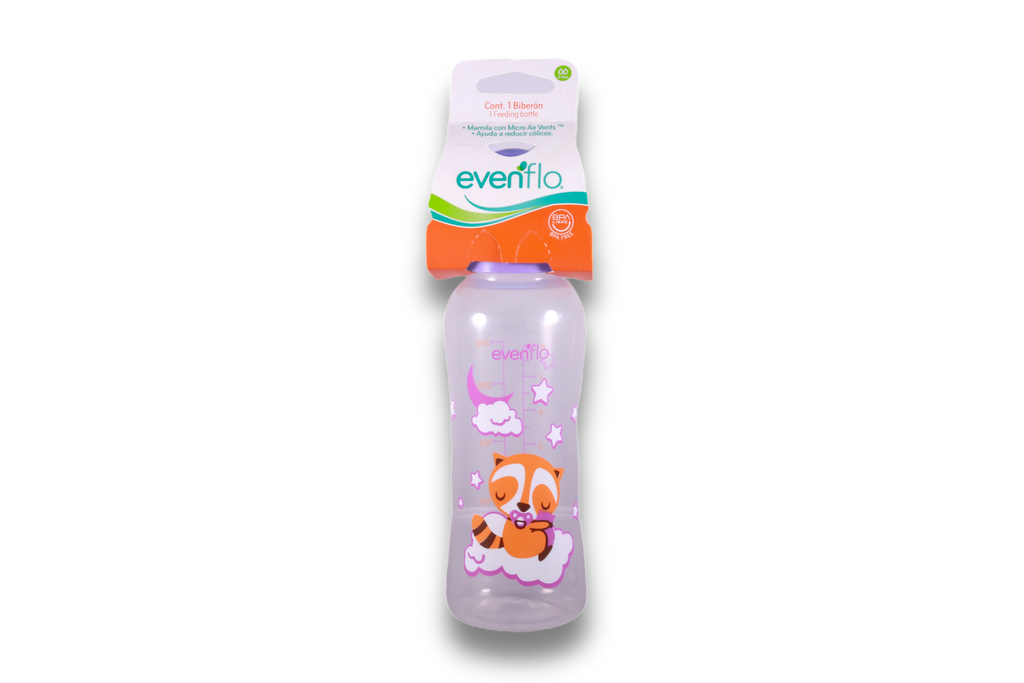 BIBERON 8 ONZAS 240ML MORADO EVENFLO