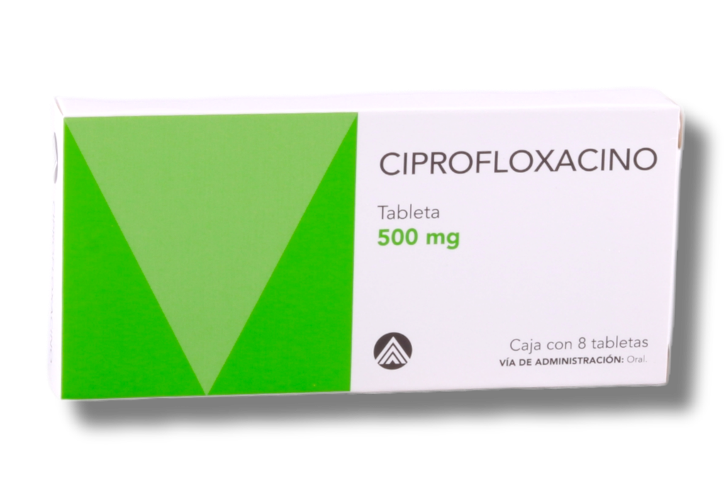 CIPROFLOXACINO 500MG C/8 TABLETAS MAVER