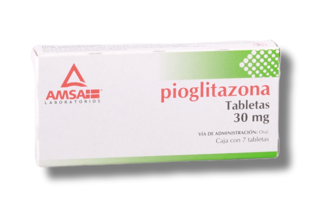 PIOGLITAZONA 30MG C/7TABLETAS AMSA
