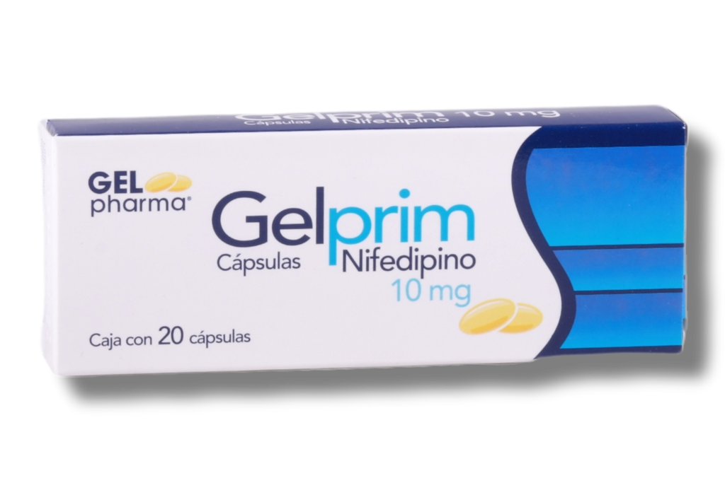 NIFEDIPINO GELPRIM 10MG C/20 CAPS GEL