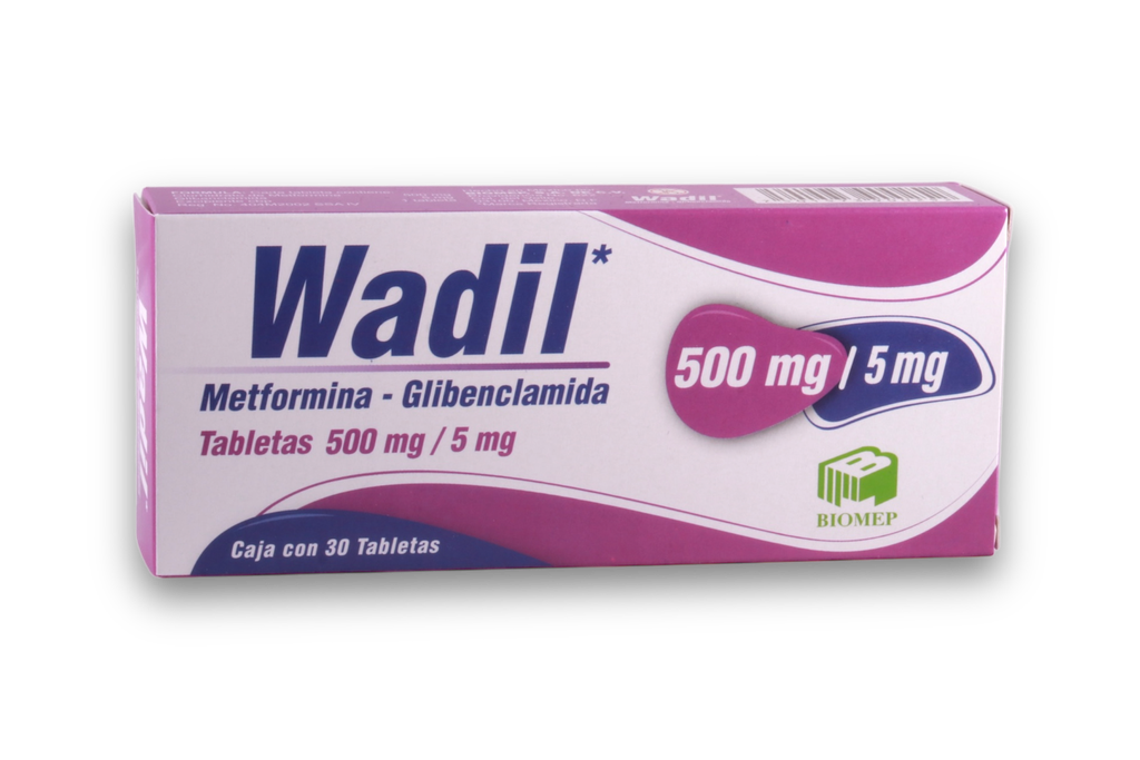 WADIL 500/5MG C/30 TABLETAS
