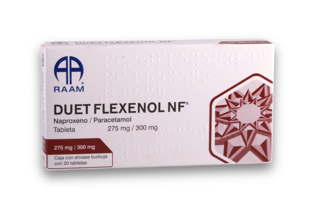 DUET FLEXENOL NF (ANTES FLAXENOL) C/20 TABLETAS