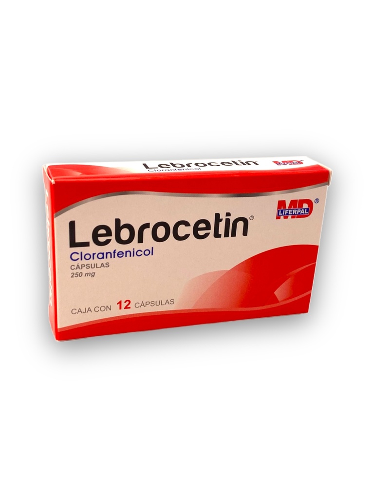 LEBROCETIN 250MG C/12 CAPSULAS