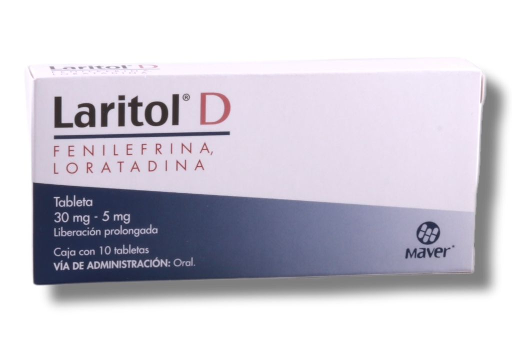 LARITOL D C/10 TABLETAS