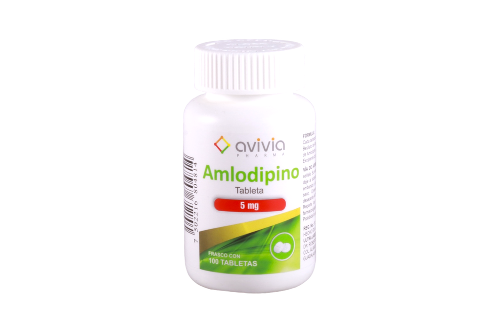 AMLODIPINO 5MG C/100 TABLETAS AVIVIA