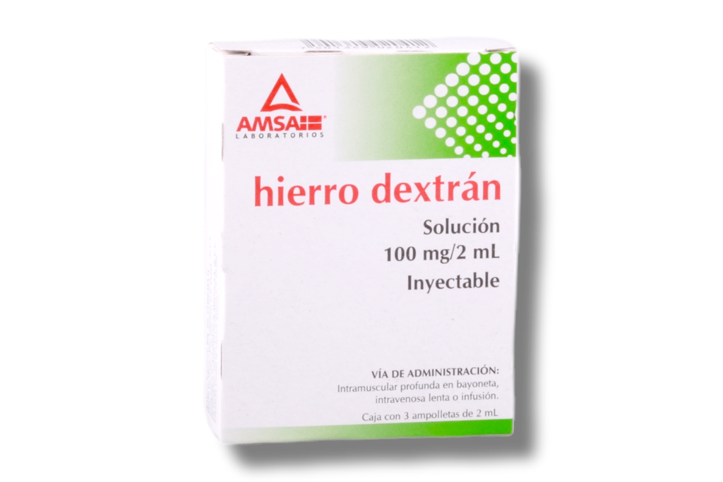 HIERRO DEX 100MG/2ML C/3 AMPULAS
