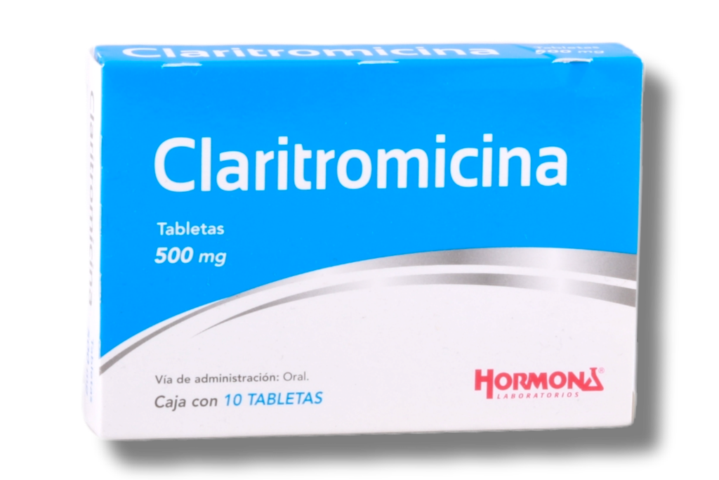 CLARITROMICINA 500MG C/10 TABLETAS HORMO