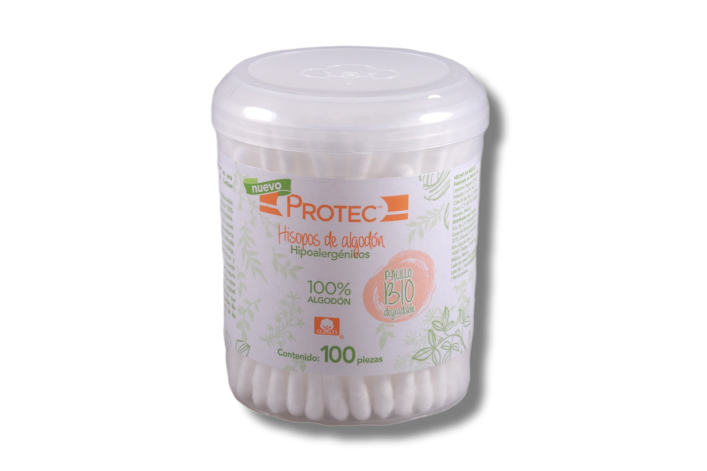 HISOPOS DE ALGODON C/100 HIPOALERGENICOS